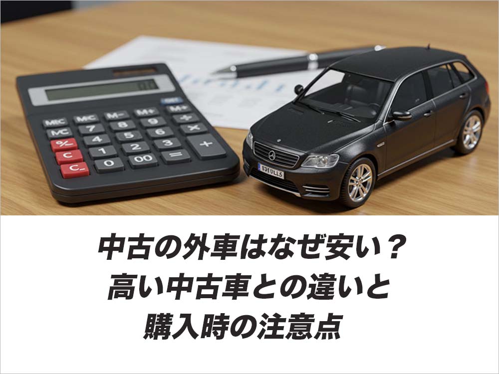 中古の外車はなぜ安い？高い中古車との違いと購入時の注意点