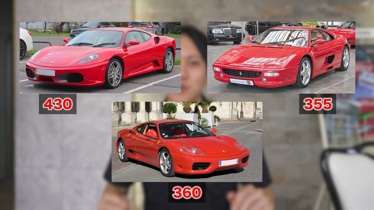 F355、360モデナ、F430